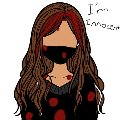 girl with hair but no face