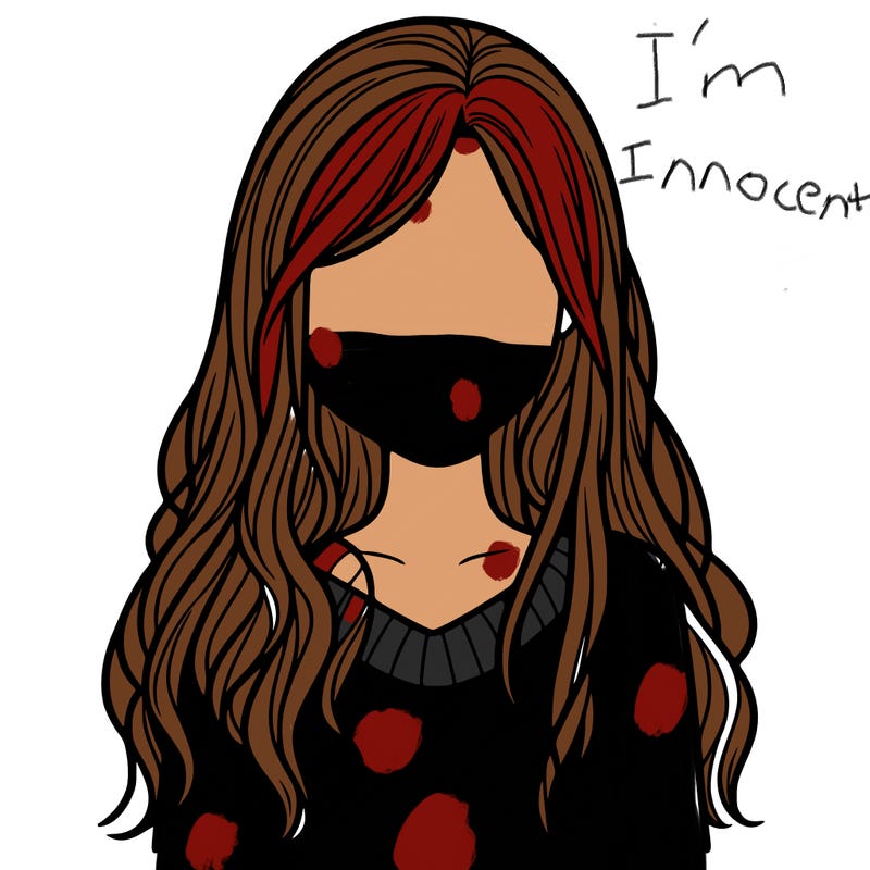 girl with hair but no face