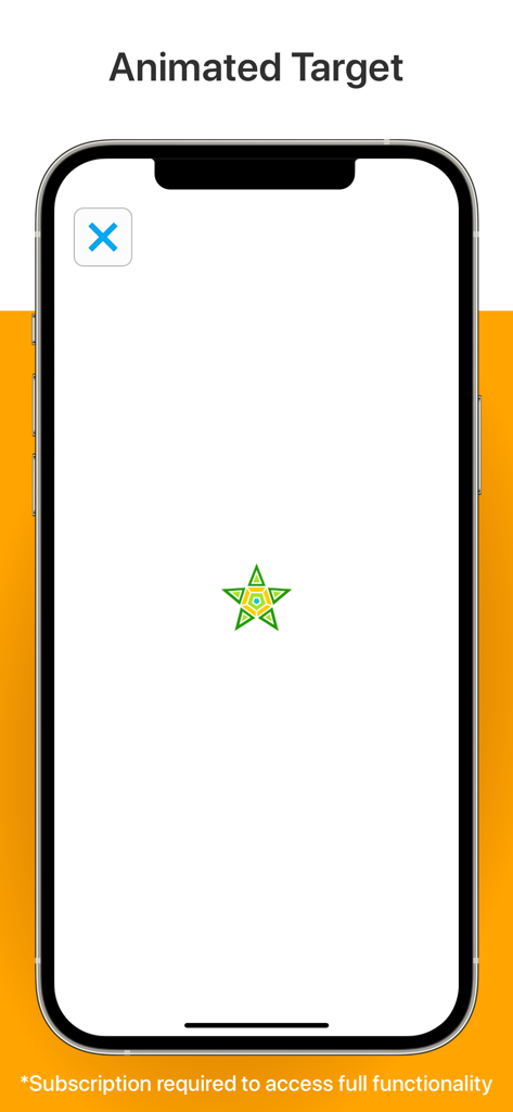 Kay iSight Test Professional animated fixation target on iPhone