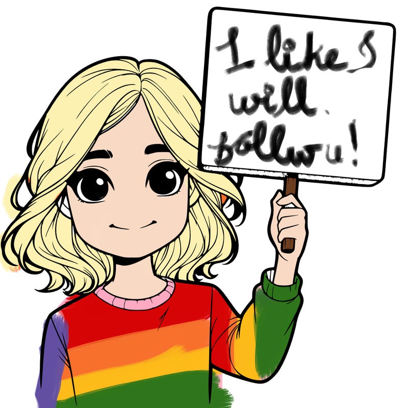 realistic girl holding up a sign