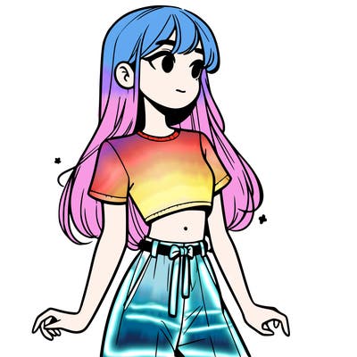 girl in a cute crop top