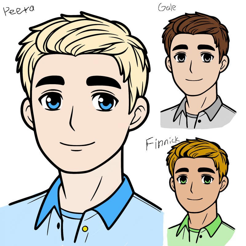 man with short hair