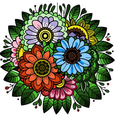 mandala flowers