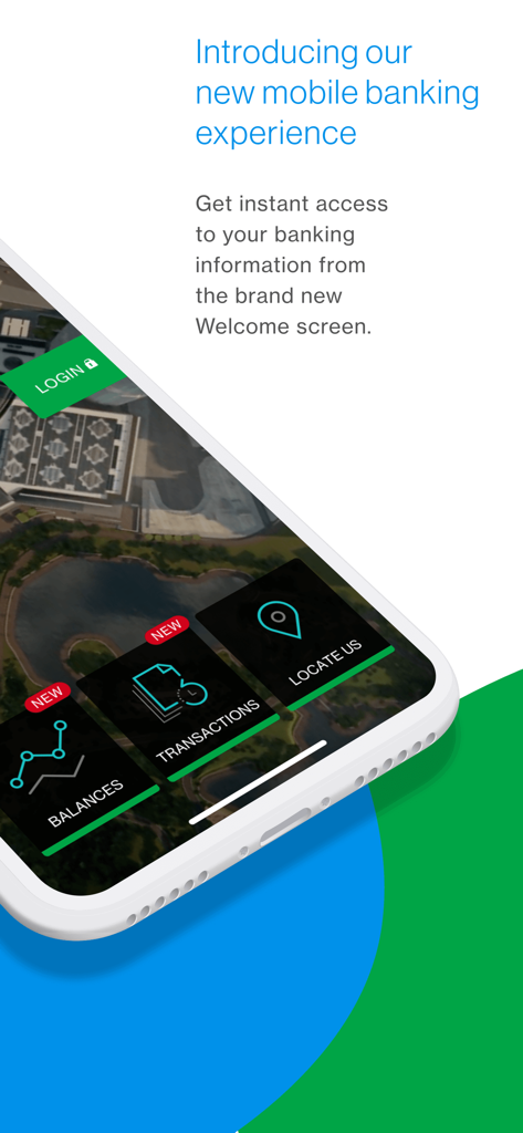 SC Mobile Indonesia - SC Mobile Indonesia app welcome screen showing banking features like balances transactions and branch locator