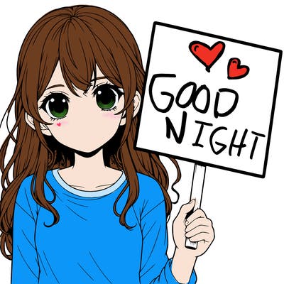 realistic girl holding up a sign