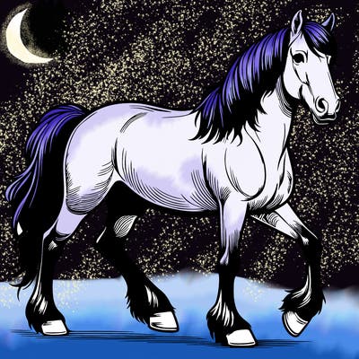 realistic horse