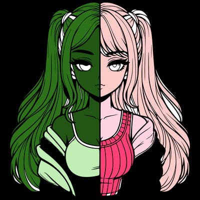 realistic girl split