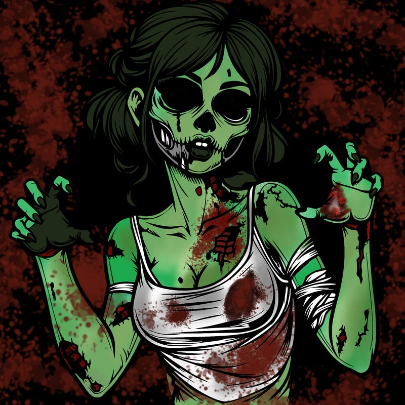 realistic zombie girl