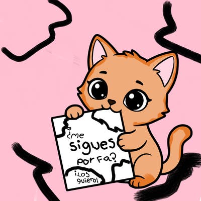 a small cat with a blank sheet of paper in its hand. the cat is sooooooo cute!