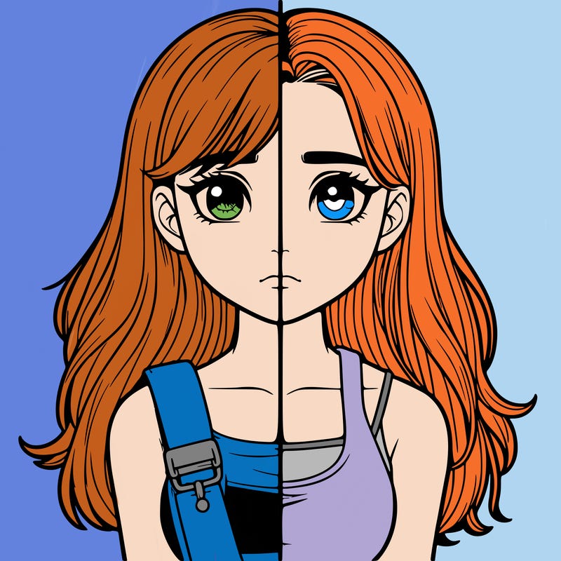 realistic girl split