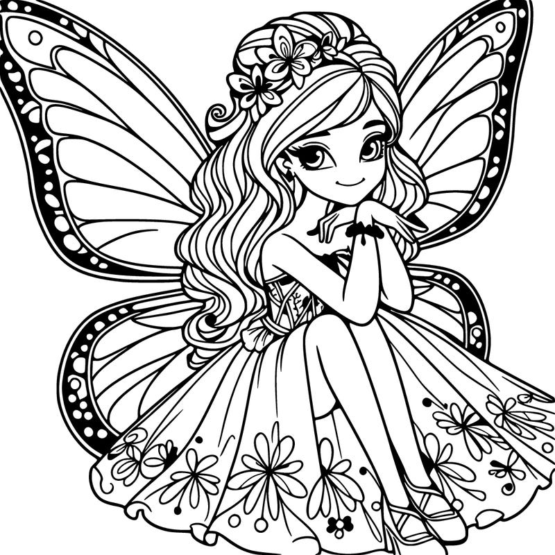 butterfly fairy teen realistic