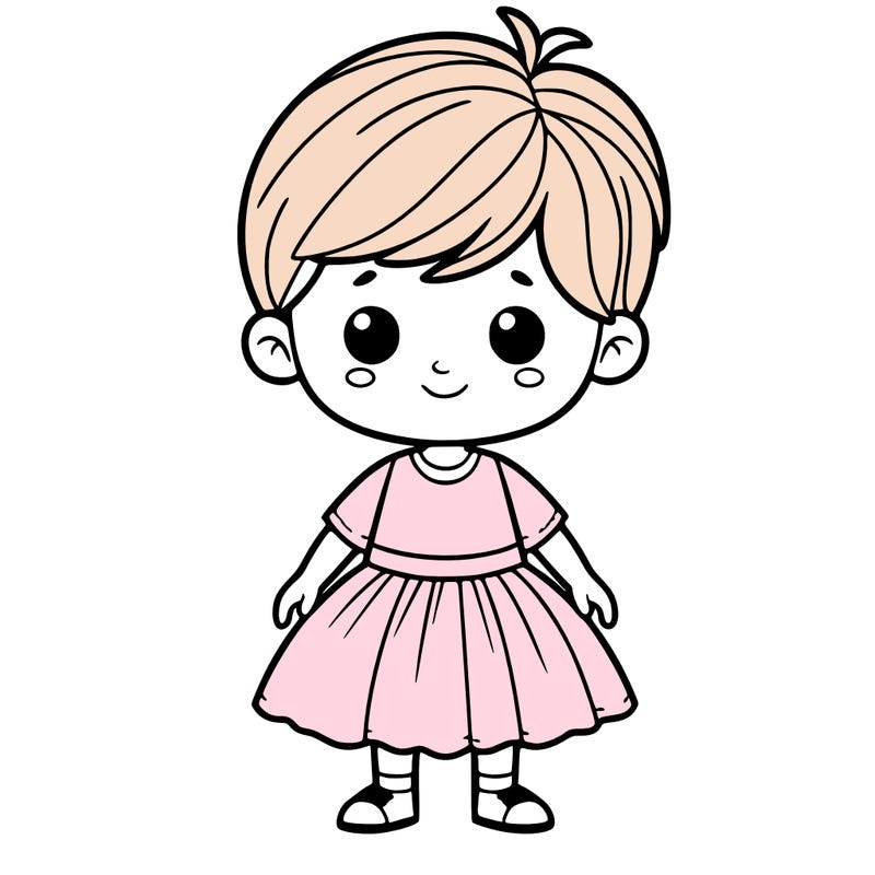 boy wearing pretty pink dress