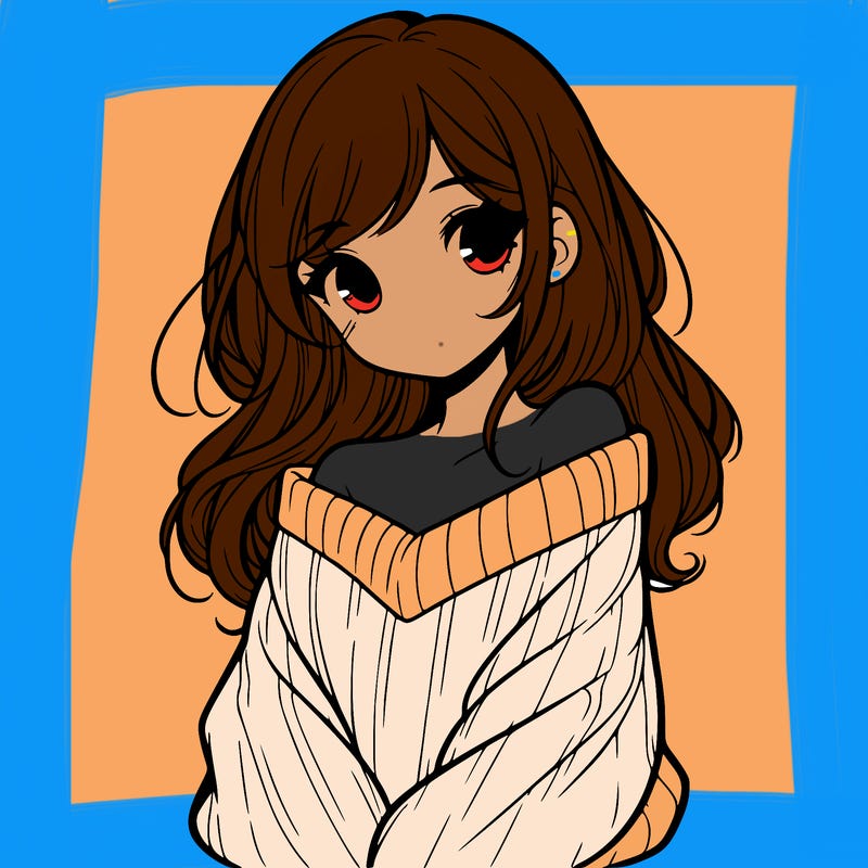 shy pretty girl wearing a sweater that is falling off one shoulder portrait