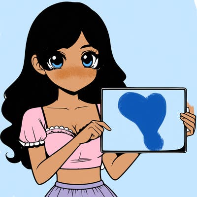 realistic pretty girl holding blank sign