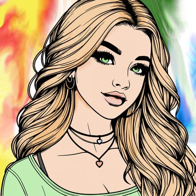 detailed realistic girl