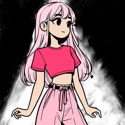 girl in a cute crop top