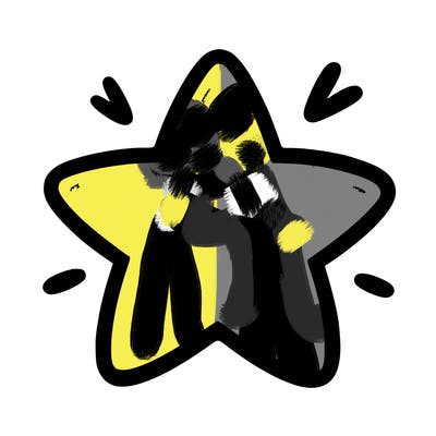 a blank star