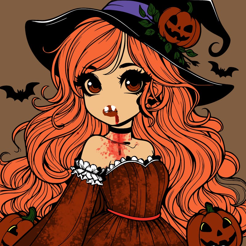 realistic girl halloween