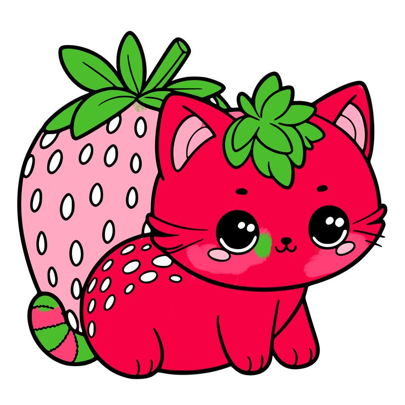 strawberry cat