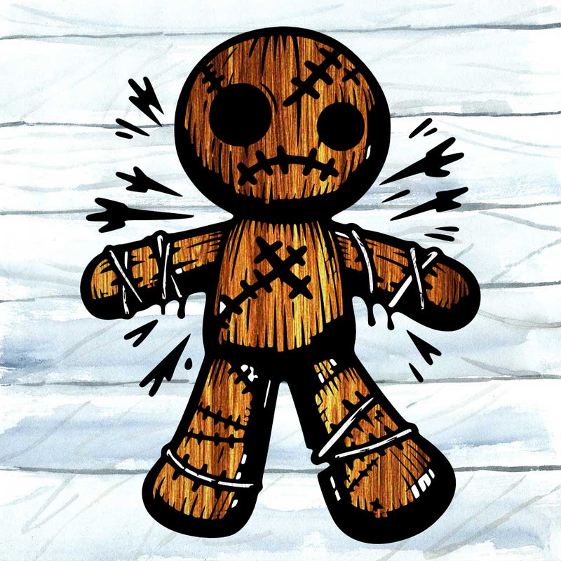 torn up voodoo doll