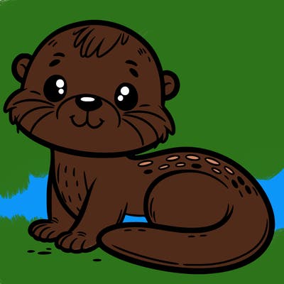cute otter