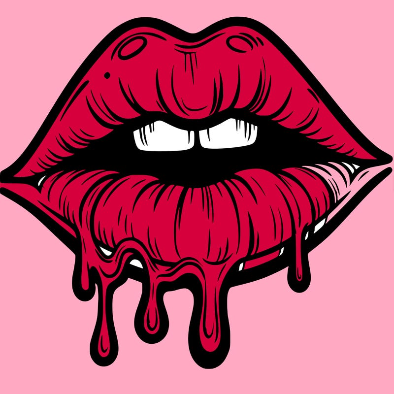 lips that look realistic and drip