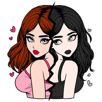 realistic girl split