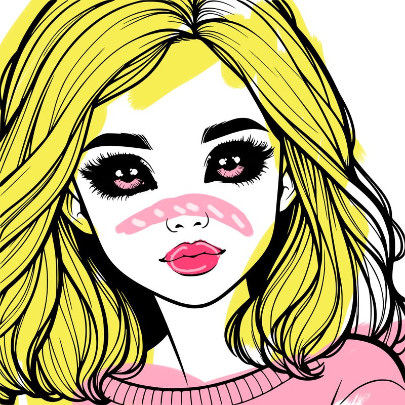 realistic girl whith cute eyes