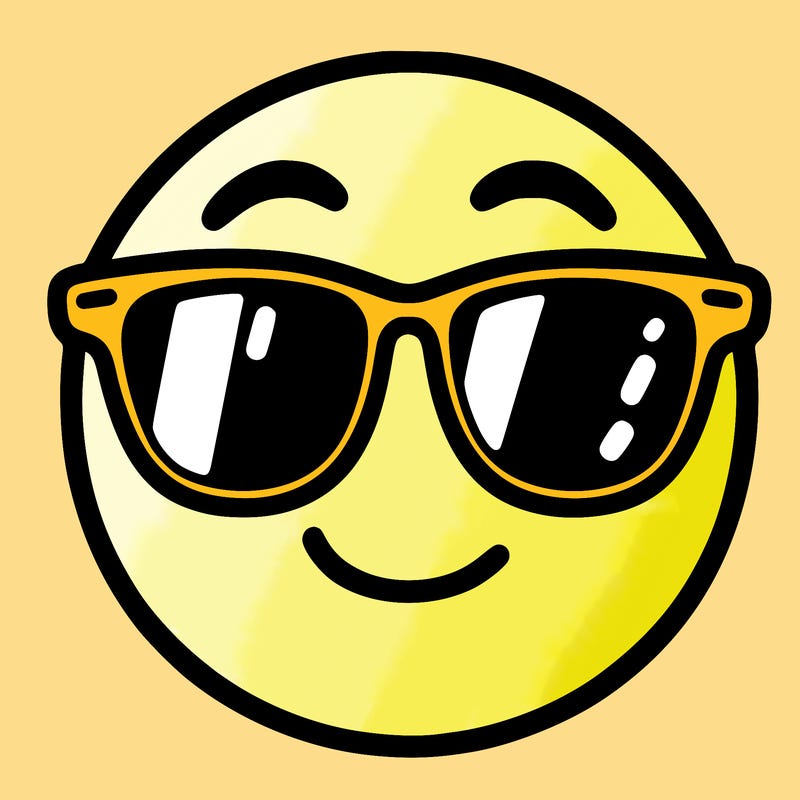 emoji with sunglasses