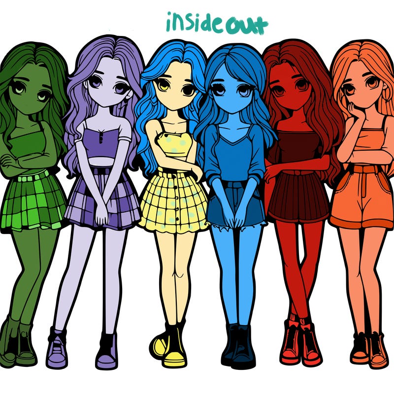 a group of girls realistic