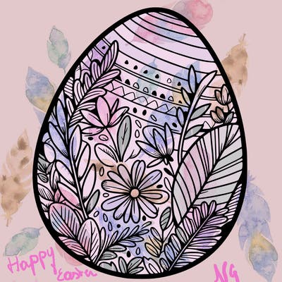a detailed and realistic easter egg