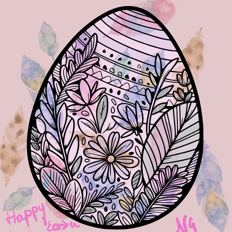 a detailed and realistic easter egg