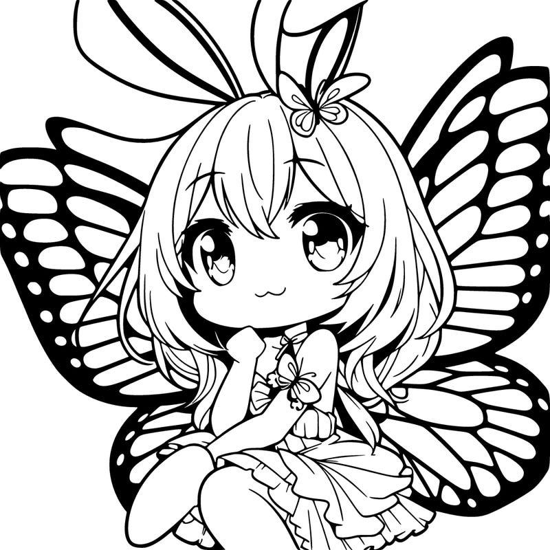 bunny with butterfly wings anime