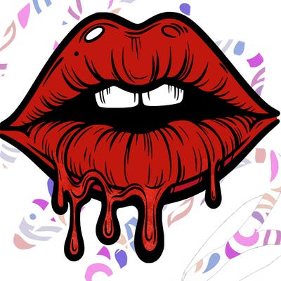 lips that look realistic and drip