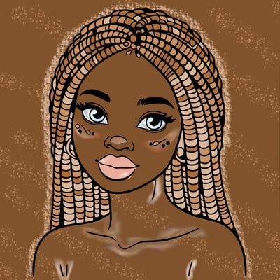 african woman with fulani braids