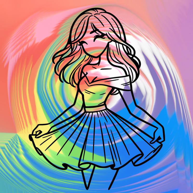 woman in skirt