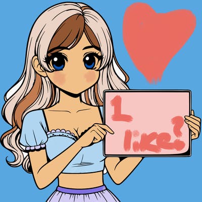 realistic pretty girl holding blank sign