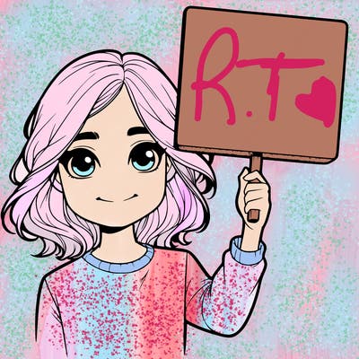 realistic girl holding up a sign