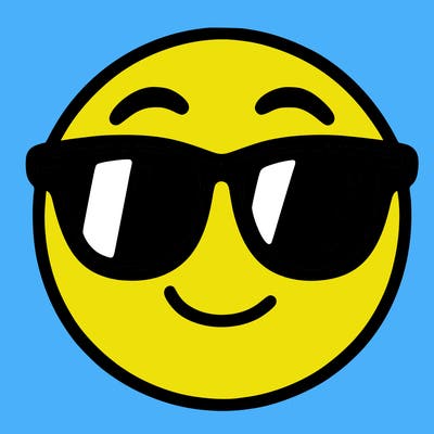 emoji with sunglasses