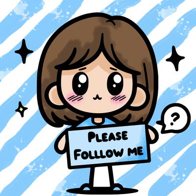 please follow me