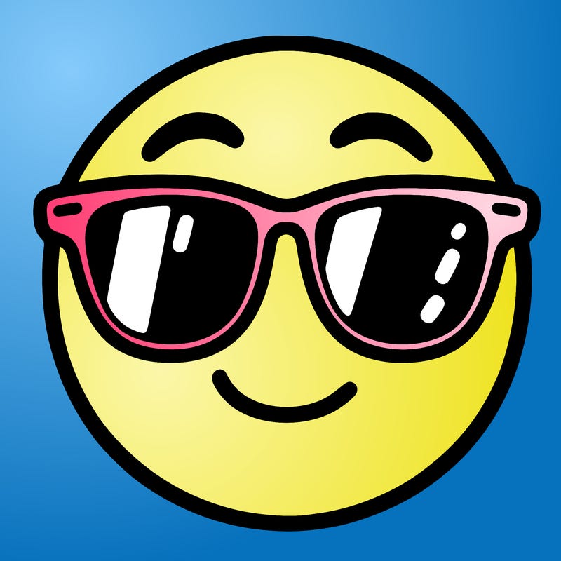 emoji with sunglasses