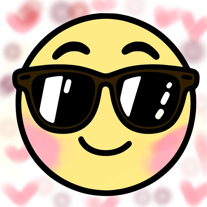 emoji with sunglasses
