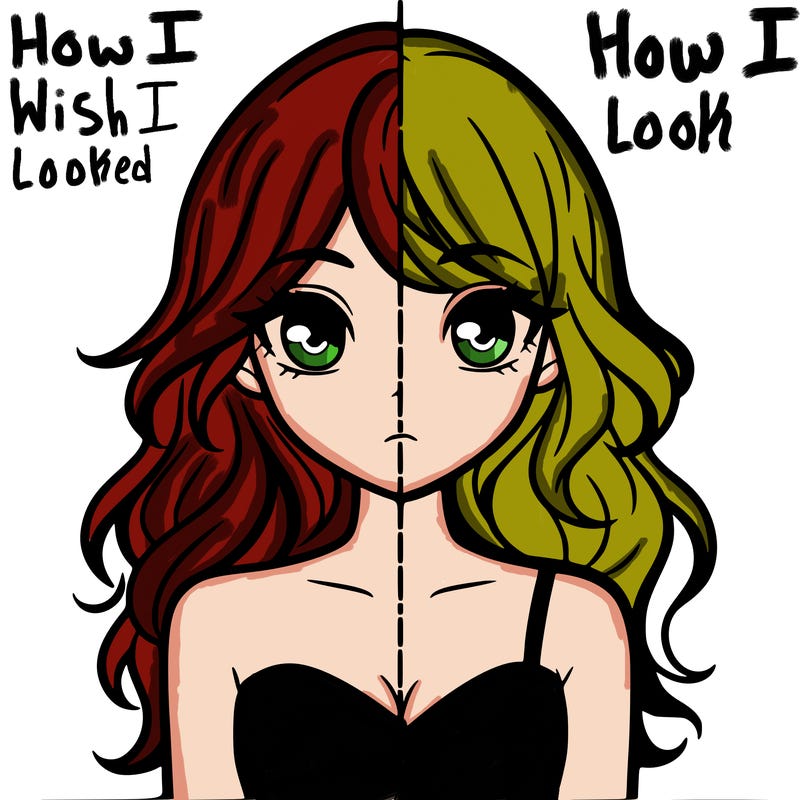 a split of a girl