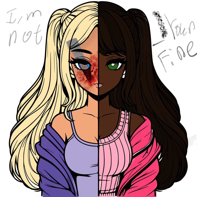 realistic girl split