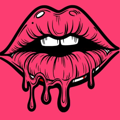 lips that look realistic and drip