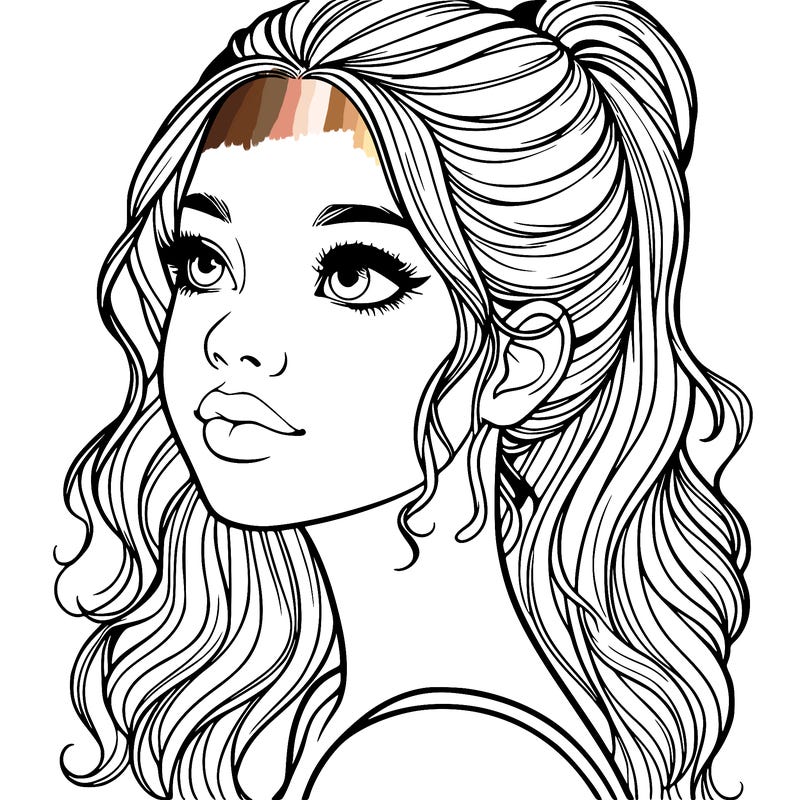 beautiful realistic girl