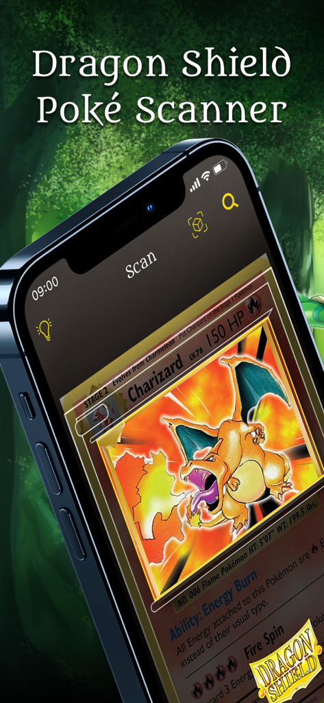 Poké TCG Scanner Dragon Shield - Poke TCG Scanner Dragon Shield app scanning a Charizard card
