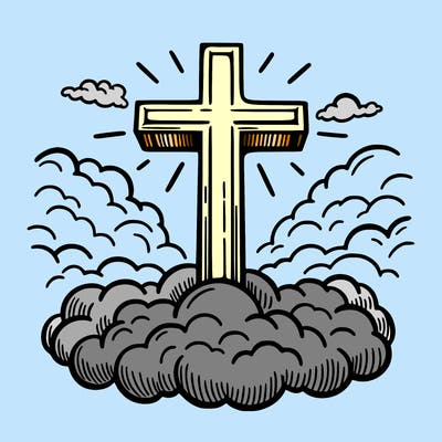 cross in heaven