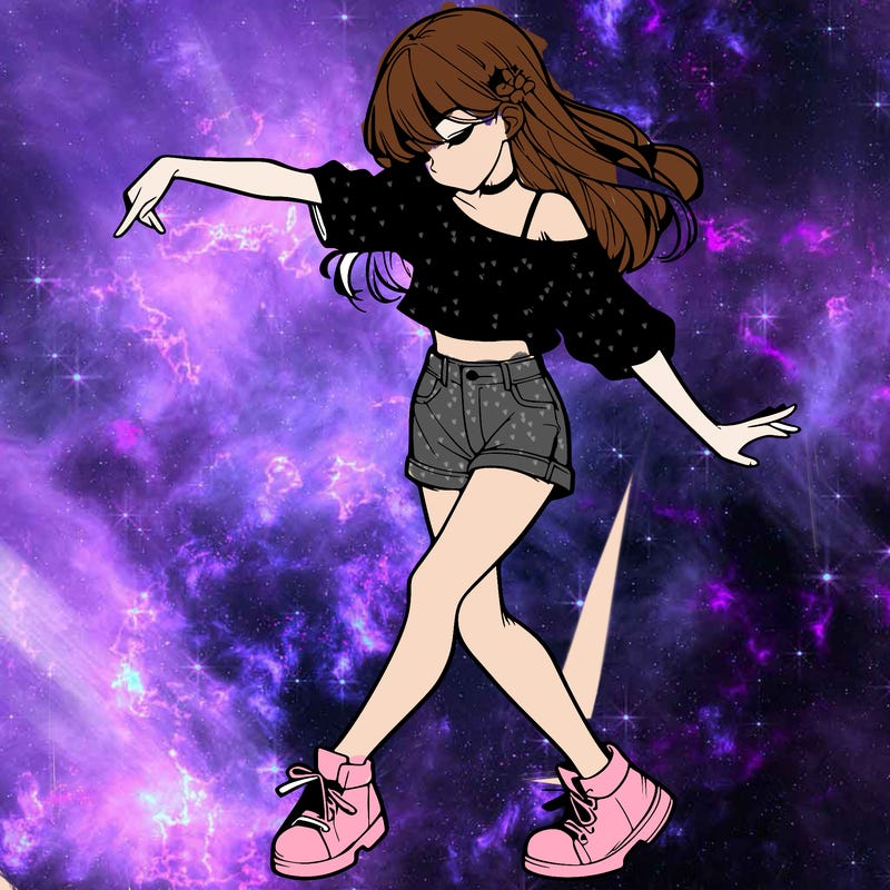 realistic girl danceing
