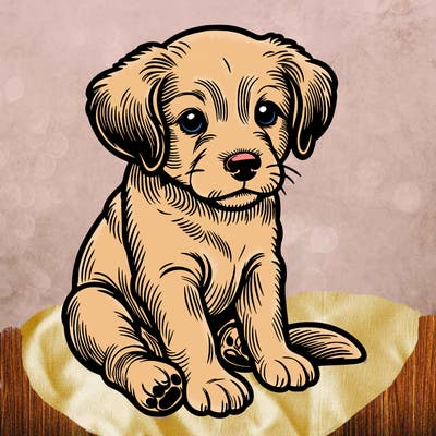 realistic puppy